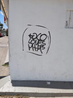 Fat kid graffiti in Mexico