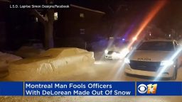 Man Fools Cops With Car Made Of Snow, Gets Fake Parking Ticket.