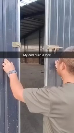 My dad built a lock